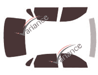 Toyota Avalon tinted film kit (1) 4-door sedan (1995 - 1999) Toyota Avalon tinted film kit (1) 4-door sedan (1995 - 1999)