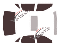 Toyota Avalon tinted film kit (2) 4-door sedan (2000 - 2004) Toyota Avalon tinted film kit (2) 4-door sedan (2000 - 2004)