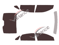 Toyota Avalon (4) 4-door sedan (2012 - 2018) tinted film kit Toyota Avalon (4) 4-door sedan (2012 - 2018) tinted film kit