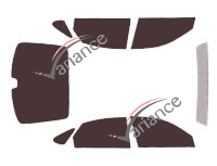 Toyota Avensis (1) 5-door (1998 - 2003) tinted film kit Toyota Avensis (1) 5-door (1998 - 2003) tinted film kit