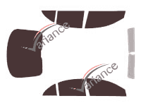 Toyota Avensis (2) 5-door (2003 - 2009) tinted film kit Toyota Avensis (2) 5-door (2003 - 2009) tinted film kit