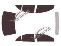 Toyota Avensis Tinted Film Kit (2) 4-door sedan (2003 - 2009) Toyota Avensis Tinted Film Kit (2) 4-door sedan (2003 - 2009)