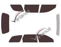 Toyota Avensis (1) 5-door Estate (1998 - 2003) tinted film kit Toyota Avensis (1) 5-door Estate (1998 - 2003) tinted film kit