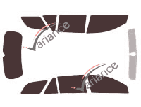 Toyota Avensis (3) 5-door Estate (2007 - 2009) tinted film kit Toyota Avensis (3) 5-door Estate (2007 - 2009) tinted film kit