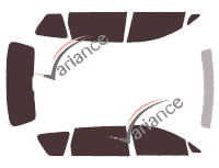 Toyota Avensis (1) Verso 5-door (1999 - 2001) tinted film kit Toyota Avensis (1) Verso 5-door (1999 - 2001) tinted film kit