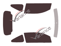 Toyota Aygo (2) 3 porte kit pellicola oscurata (2014 - 2021) Toyota Aygo (2) 3 porte kit pellicola oscurata (2014 - 2021)