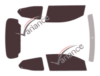 Toyota Aygo (2) 5 porte kit pellicola oscurata (2014 - 2021) Toyota Aygo (2) 5 porte kit pellicola oscurata (2014 - 2021)