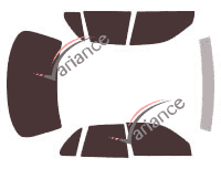 Tinted film kit Toyota Camry (3) Sedan 4 doors (1991 - 1996) Tinted film kit Toyota Camry (3) Sedan 4 doors (1991 - 1996)