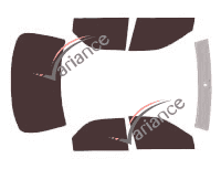 Kit film teinté Toyota Camry (4) Berline 4 portes (1996 - 2000)
