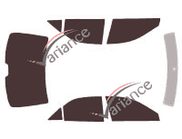 Tinted film kit Toyota Camry (5) Sedan 4 doors (2001 - 2006) Tinted film kit Toyota Camry (5) Sedan 4 doors (2001 - 2006)