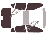 Tinted film kit Toyota Camry (12) Sedan 4 doors (2017 - 2024) Tinted film kit Toyota Camry (12) Sedan 4 doors (2017 - 2024)