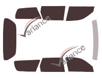Toyota Camry (3) 5-door Estate (1991 - 1996) tinted film kit Toyota Camry (3) 5-door Estate (1991 - 1996) tinted film kit