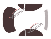 Toyota Celica (5) Coupe 2 doors (1989 - 1993) tinted film kit Toyota Celica (5) Coupe 2 doors (1989 - 1993) tinted film kit