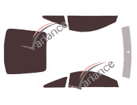 Toyota Celica (7) 3-door (1999 - 2007) tinted film kit Toyota Celica (7) 3-door (1999 - 2007) tinted film kit