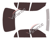 Toyota Corolla (8) Sedan 4-door (1995 - 2002) tinted film kit Toyota Corolla (8) Sedan 4-door (1995 - 2002) tinted film kit