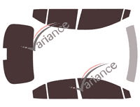 Toyota Corolla (12) 4-door sedan (since 2019) tinted film kit Toyota Corolla (12) 4-door sedan (since 2019) tinted film kit