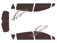 Toyota Corolla (3) Verso 5-door (2004 - 2009) tinted film kit Toyota Corolla (3) Verso 5-door (2004 - 2009) tinted film kit