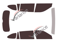 Toyota Highlander (4) 5-door tinted film kit (since 2020) Toyota Highlander (4) 5-door tinted film kit (since 2020)