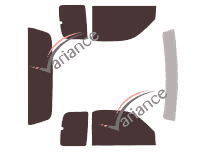 Toyota Hilux (6) 2-door pick-up (1997 - 2005) tinted film kit Toyota Hilux (6) 2-door pick-up (1997 - 2005) tinted film kit