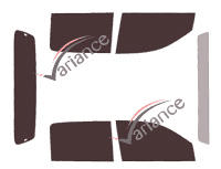 Toyota Hilux (7) Crew Cab Pick-up 4 door tinted film kit (2013 - 2016) Toyota Hilux (7) Crew Cab Pick-up 4 door tinted film kit (2013 - 2016)