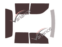 Toyota Hilux (6) Crew Cab Pick-up 4 door (1997 - 2005) tinted film kit Toyota Hilux (6) Crew Cab Pick-up 4 door (1997 - 2005) tinted film kit