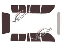Kit film teinté Toyota Land Cruiser (8) SW Long 5 portes (1990 - 2007) Kit film teinté Toyota Land Cruiser (8) SW Long 5 portes (1990 - 2007)