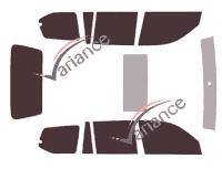 Kit film teinté Toyota Land Cruiser (11) 5 portes (2003 - 2009) Kit film teinté Toyota Land Cruiser (11) 5 portes (2003 - 2009)