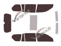 Kit film teinté Toyota Land Cruiser (12) 5 portes (2008 - 2021)