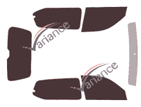 Kit film teinté Toyota Land Cruiser (11) 3 portes (2003 - 2009) Kit film teinté Toyota Land Cruiser (11) 3 portes (2003 - 2009)