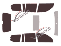 Kit film teinté Toyota Land Cruiser (11) 5 portes (2003 - 2009) Kit film teinté Toyota Land Cruiser (11) 5 portes (2003 - 2009)