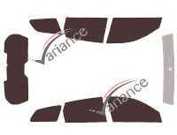 Toyota Matrix 5-door tinted film kit (2002 - 2008) Toyota Matrix 5-door tinted film kit (2002 - 2008)