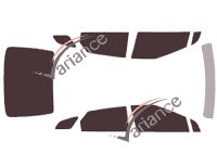 Tinted film kit Toyota Mirai Sedan 4-door (2016 - 2020) Tinted film kit Toyota Mirai Sedan 4-door (2016 - 2020)