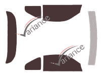 Toyota MR2 (2) 2-door Coupe (1989 - 1999) tinted film kit Toyota MR2 (2) 2-door Coupe (1989 - 1999) tinted film kit