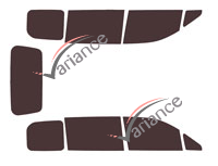 Tinted film kit Toyota Noah / Voxy (2) 5-door (2007 - 2014) Tinted film kit Toyota Noah / Voxy (2) 5-door (2007 - 2014)