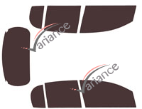 Toyota Passo (2) 5-door tinted film kit (2010 - 2020)