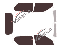 Toyota Prado 3 door tinted film kit (2009 - 2021) Toyota Prado 3 door tinted film kit (2009 - 2021)