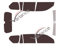 Toyota Prado 5-door tinted film kit (2009 - 2021) Toyota Prado 5-door tinted film kit (2009 - 2021)