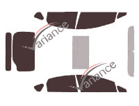 Toyota Prius (3) 5-door (2009 - 2016) tinted film kit Toyota Prius (3) 5-door (2009 - 2016) tinted film kit