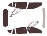 Toyota RAV4 (4) 5-door (2013 - 2018) tinted film kit Toyota RAV4 (4) 5-door (2013 - 2018) tinted film kit