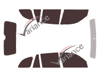 Toyota RAV4 (2) 5-door (2000 - 2006) tinted film kit Toyota RAV4 (2) 5-door (2000 - 2006) tinted film kit