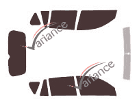 Toyota RAV4 (3) 5-door (2006 - 2013) tinted film kit Toyota RAV4 (3) 5-door (2006 - 2013) tinted film kit