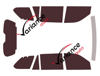 Toyota Sequoia (3) 5-door tinted film kit (since 2023) Toyota Sequoia (3) 5-door tinted film kit (since 2023)