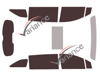 Toyota Sienna (4) 5-door tinted film kit (since 2020) Toyota Sienna (4) 5-door tinted film kit (since 2020)