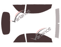 Toyota Solara (2) 2-door convertible (2004 - 2009) tinted film kit