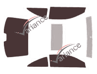 Toyota Solara (2) 2-door Coupe (2004 - 2009) tinted film kit Toyota Solara (2) 2-door Coupe (2004 - 2009) tinted film kit