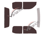 Toyota Tacoma tinted film kit (1) Pick-up 4 doors (1995 - 2004) Toyota Tacoma tinted film kit (1) Pick-up 4 doors (1995 - 2004)