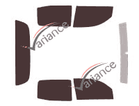 Toyota Tacoma Tinted Film Kit (2) 4-door pick-up (2005 - 2015) Toyota Tacoma Tinted Film Kit (2) 4-door pick-up (2005 - 2015)