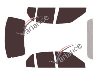 Toyota Tercel tinted film kit (4) 4-door sedan (1991 - 1999) Toyota Tercel tinted film kit (4) 4-door sedan (1991 - 1999)