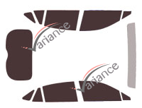 Toyota Venza (2) 5-door tinted film kit (since 2020) Toyota Venza (2) 5-door tinted film kit (since 2020)