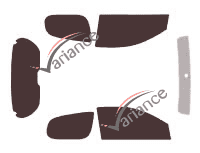 Tinted film kit Toyota Yaris (1) 3 doors (1999 - 2005) Tinted film kit Toyota Yaris (1) 3 doors (1999 - 2005)